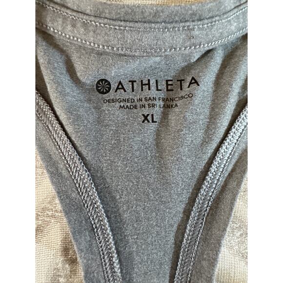 Athleta Chi Tank Top Women's size XLGray Racerback Running Activewear Athletic - Picture 5 of 6